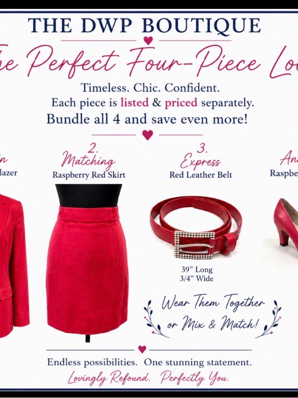 PAVENE Raspberry Red Leather Pumps
$55 - Picture 7 of 10